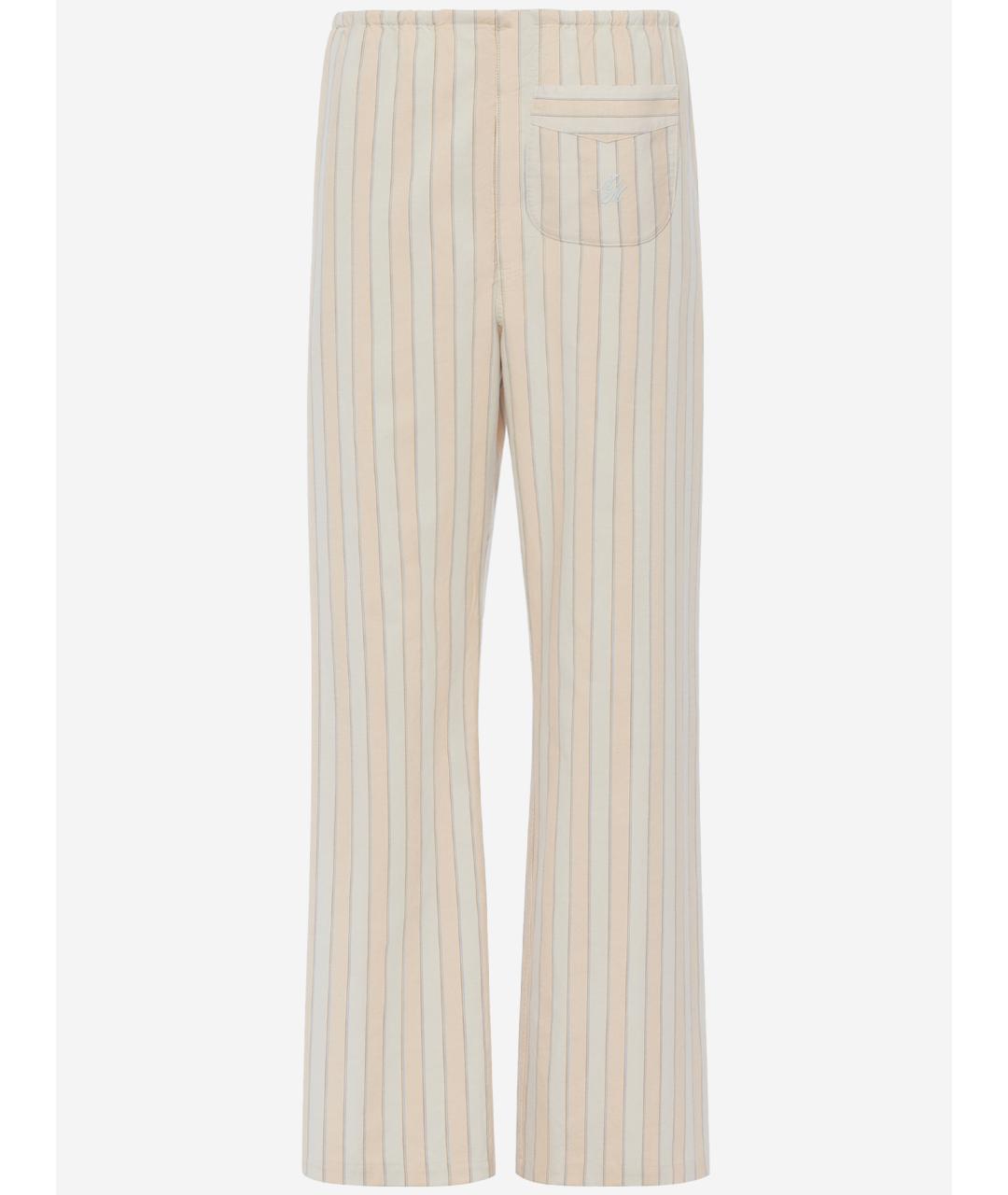 MAISON MARGIELA Мульти хлопковые повседневные брюки, фото 2