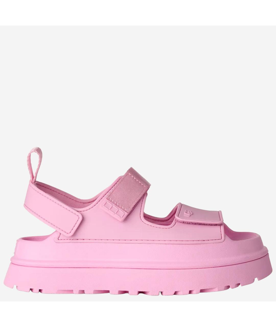 UGG AUSTRALIA Розовые босоножки из искусственной кожи, фото 6