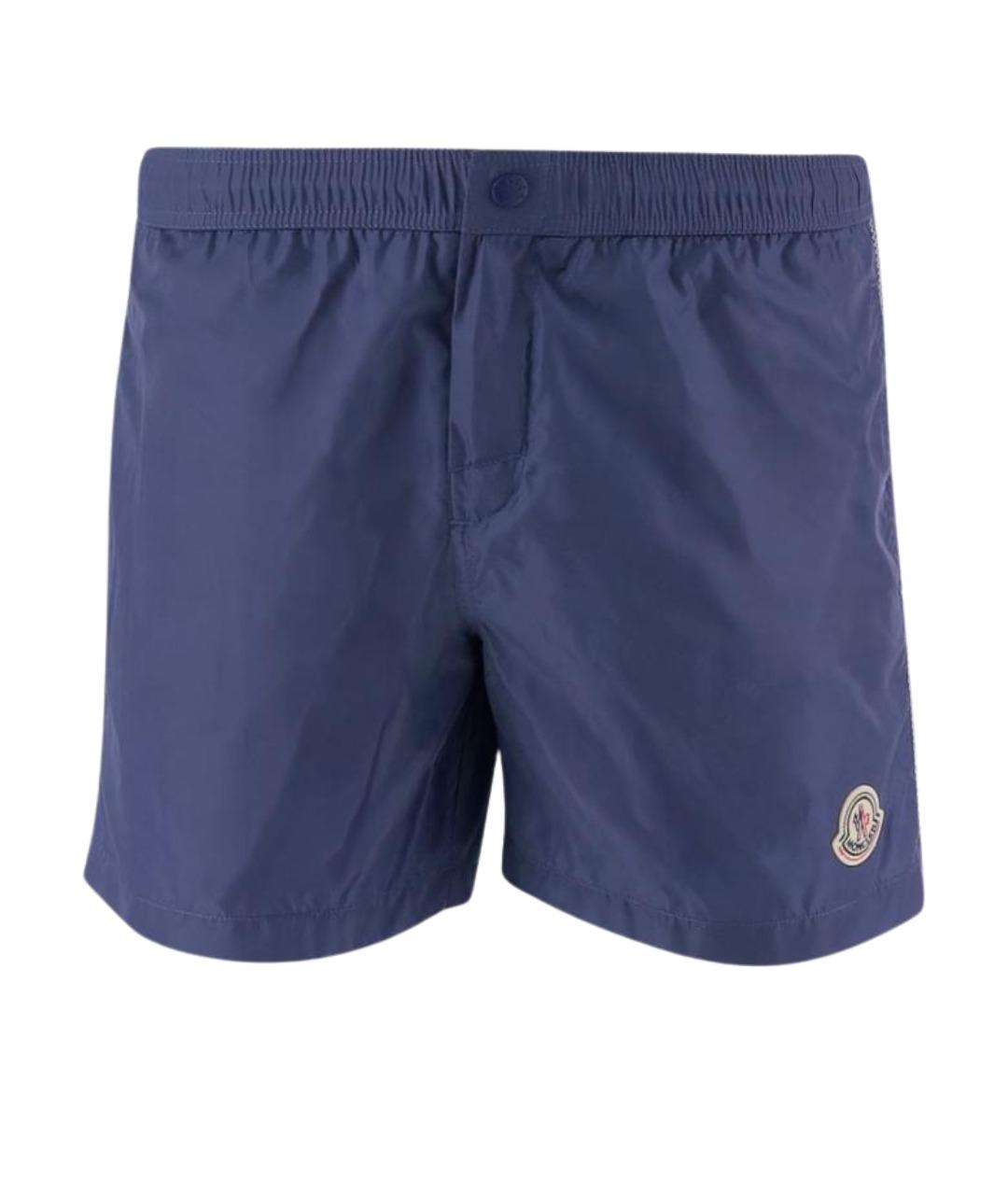 MONCLER Синие полиамидовые плавки, фото 1