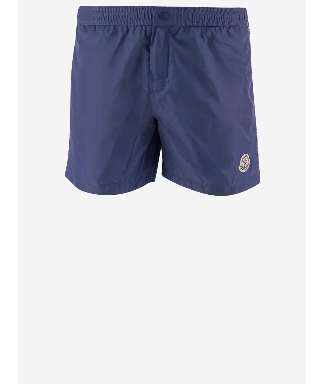MONCLER Синие полиамидовые плавки, фото 4