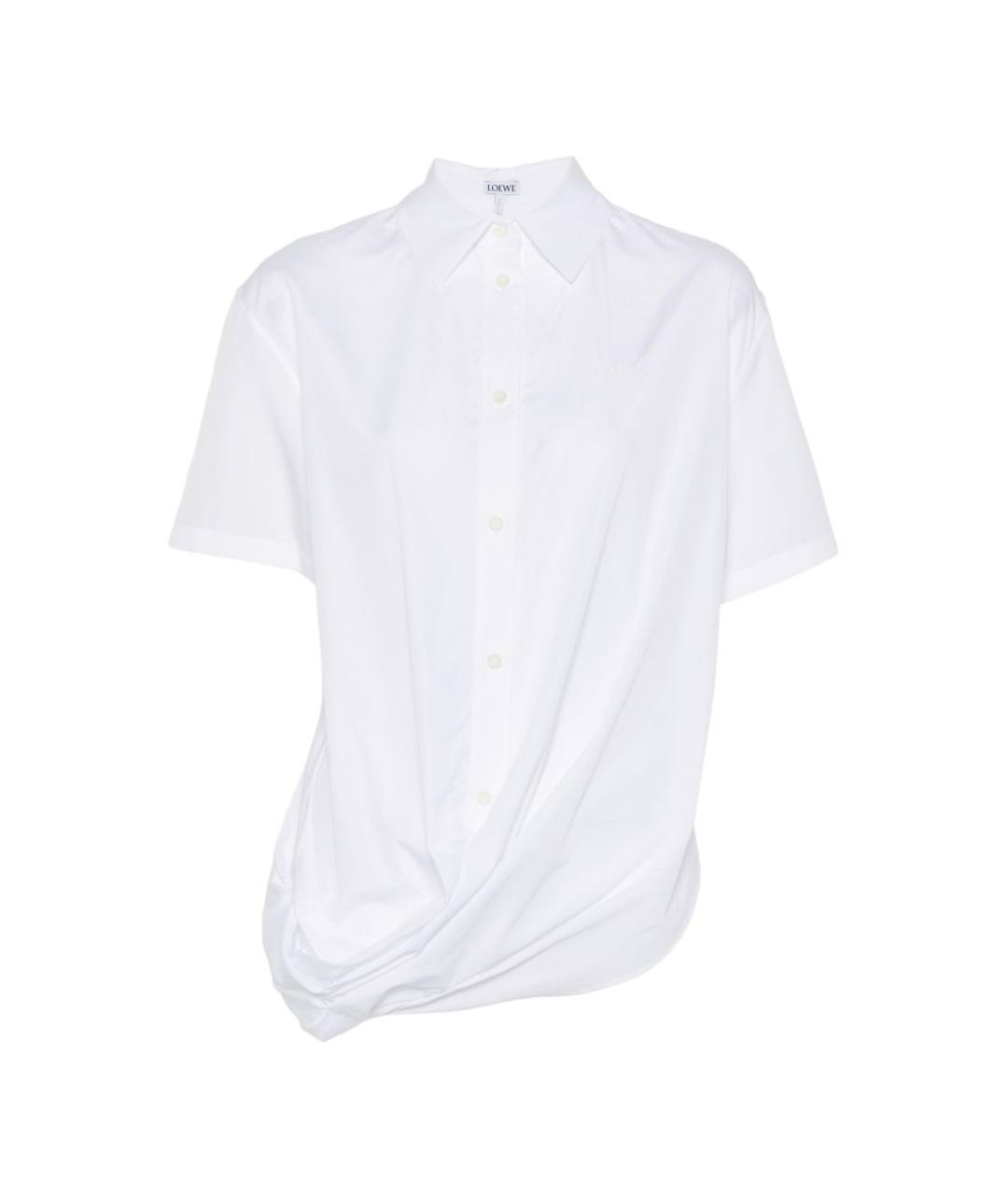 LOEWE Белая хлопковая рубашка, фото 1