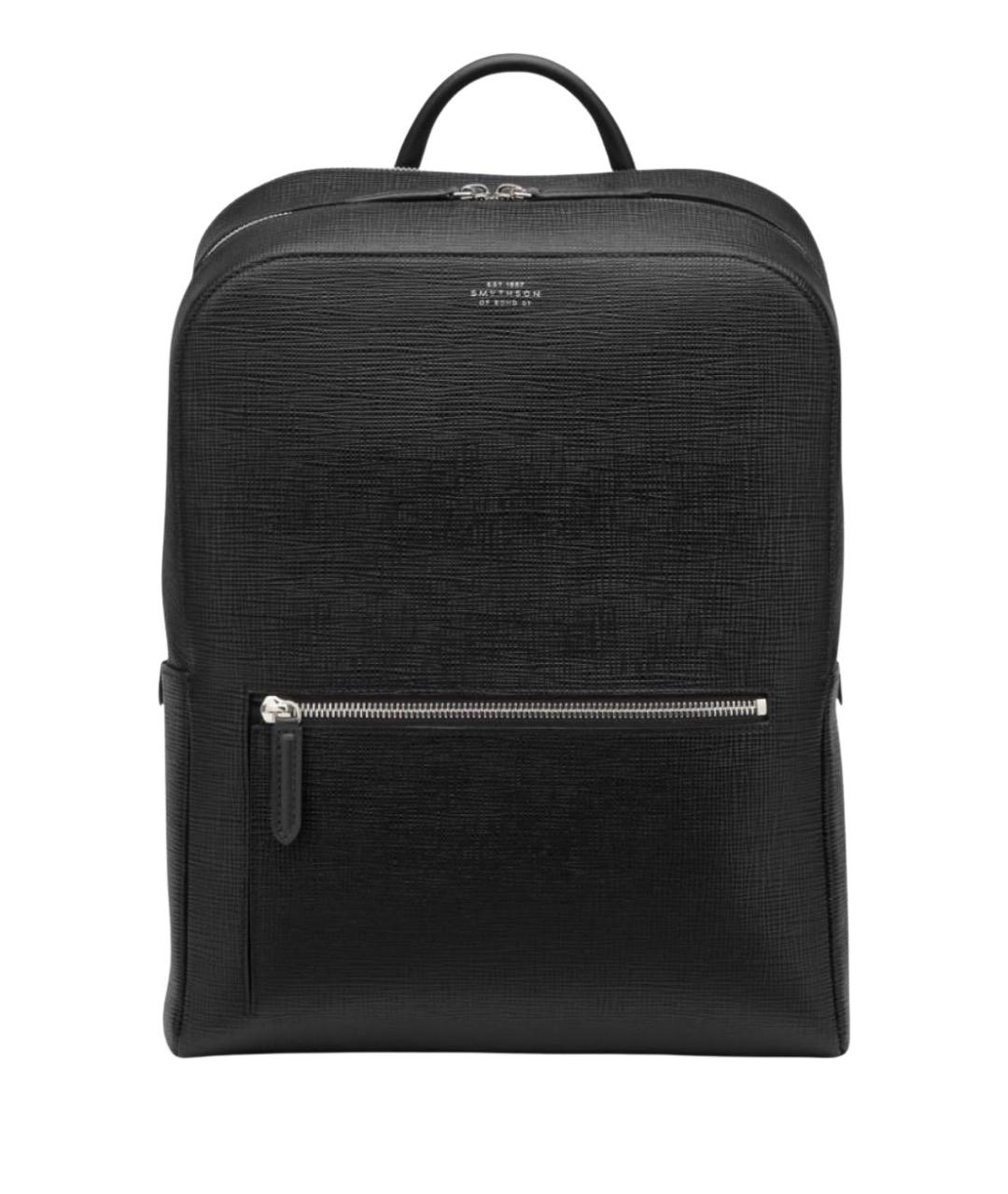 SMYTHSON Черный кожаный рюкзак, фото 1