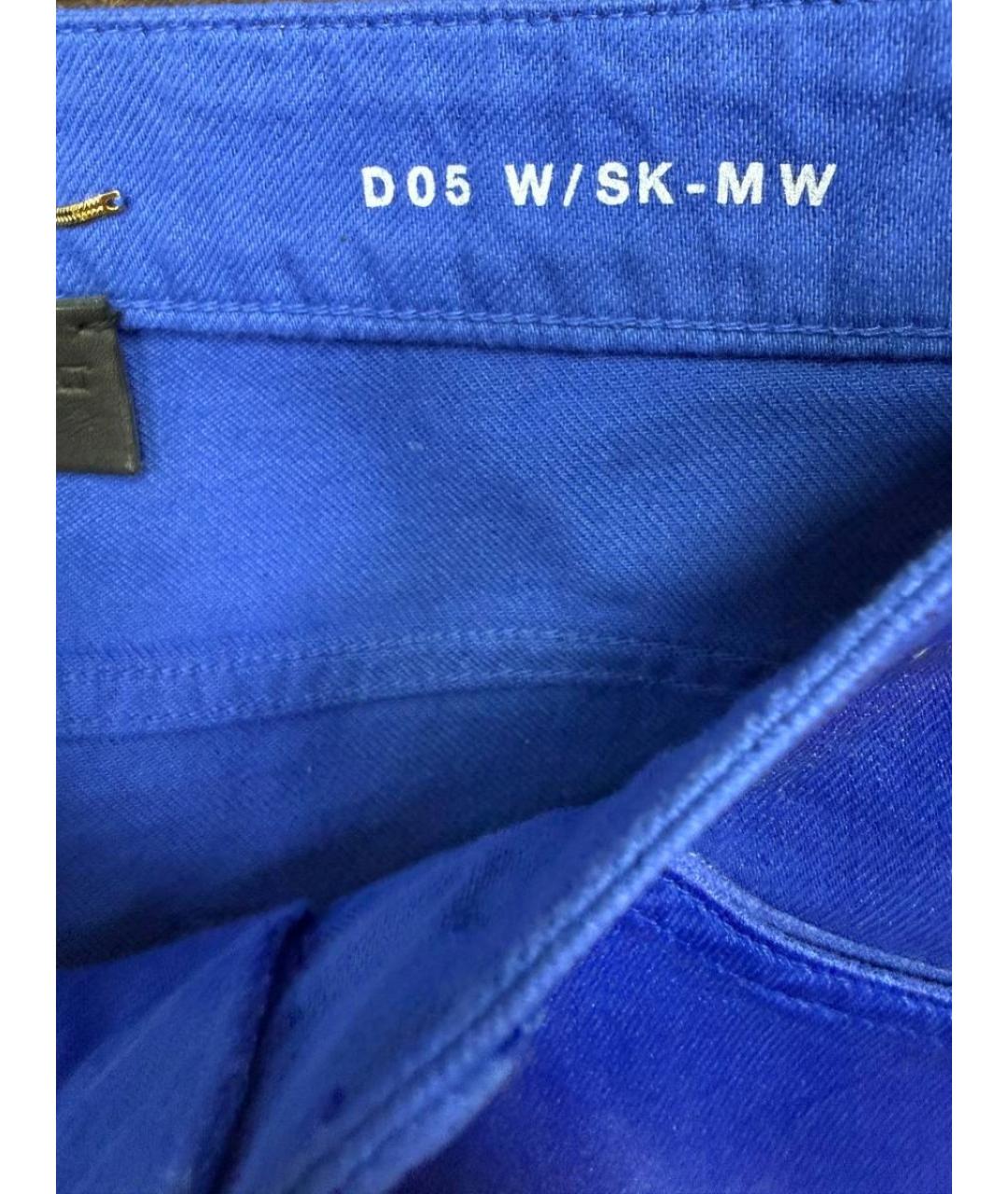 SAINT LAURENT Синие брюки узкие, фото 5