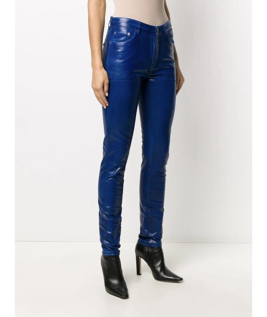 SAINT LAURENT Синие брюки узкие, фото 9