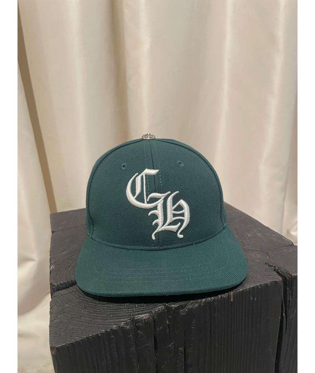 CHROME HEARTS Зеленая хлопковая кепка/бейсболка, фото 4