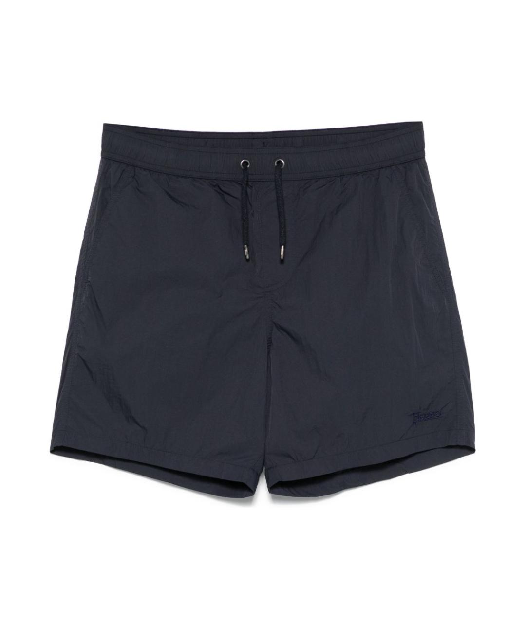 HERNO Синие полиамидовые шорты, фото 1