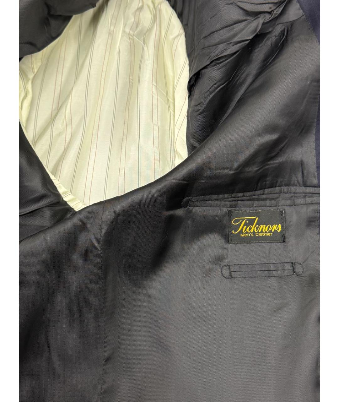 ZEGNA Синий шерстяной пиджак, фото 7