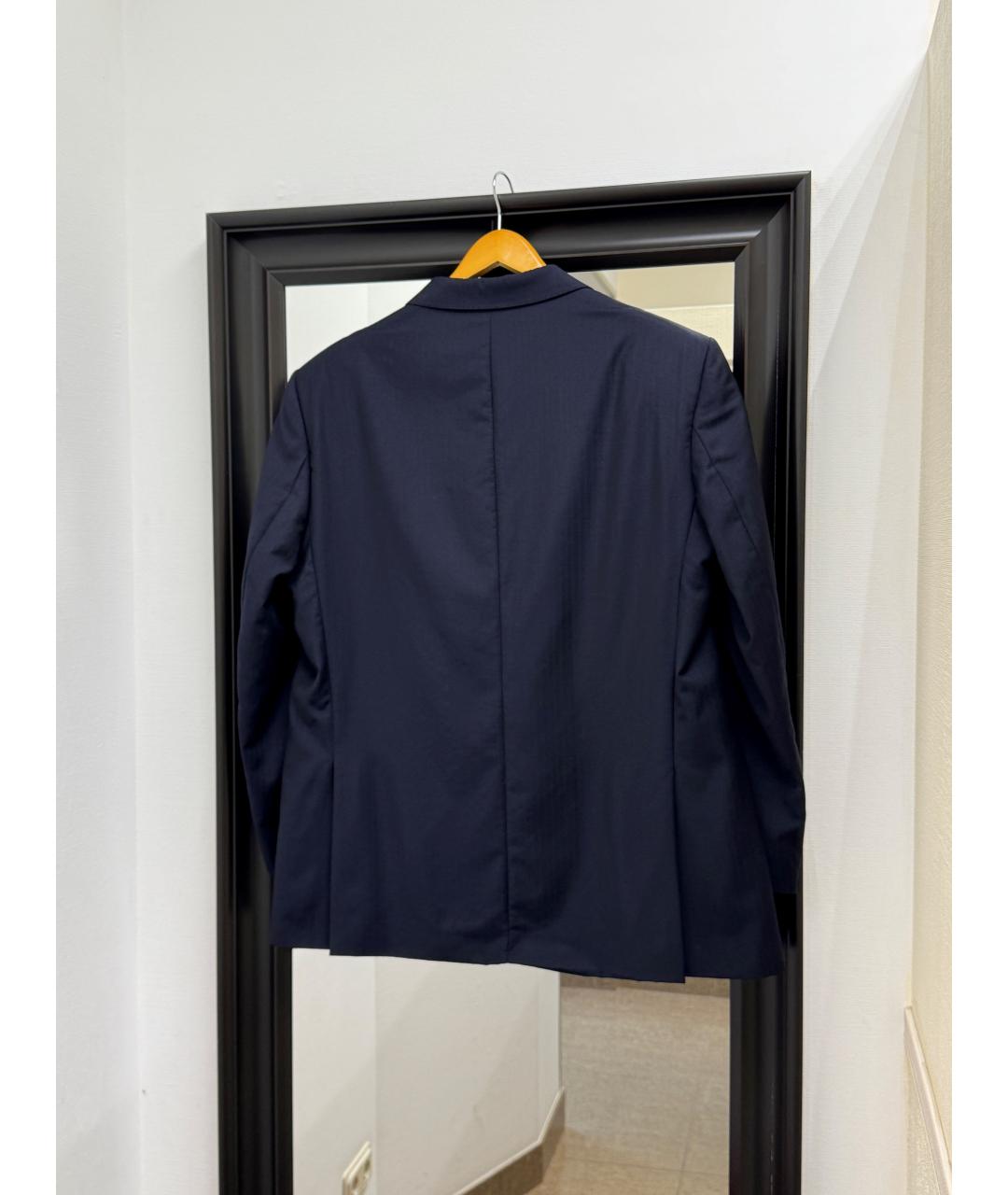 ZEGNA Синий шерстяной пиджак, фото 2