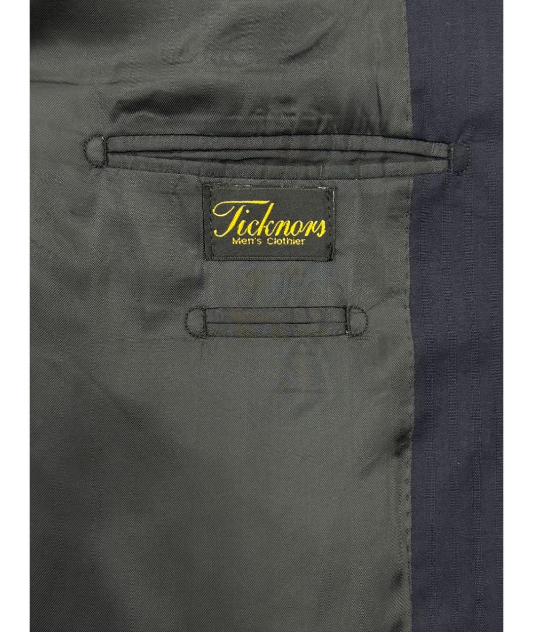 ZEGNA Синий шерстяной пиджак, фото 6