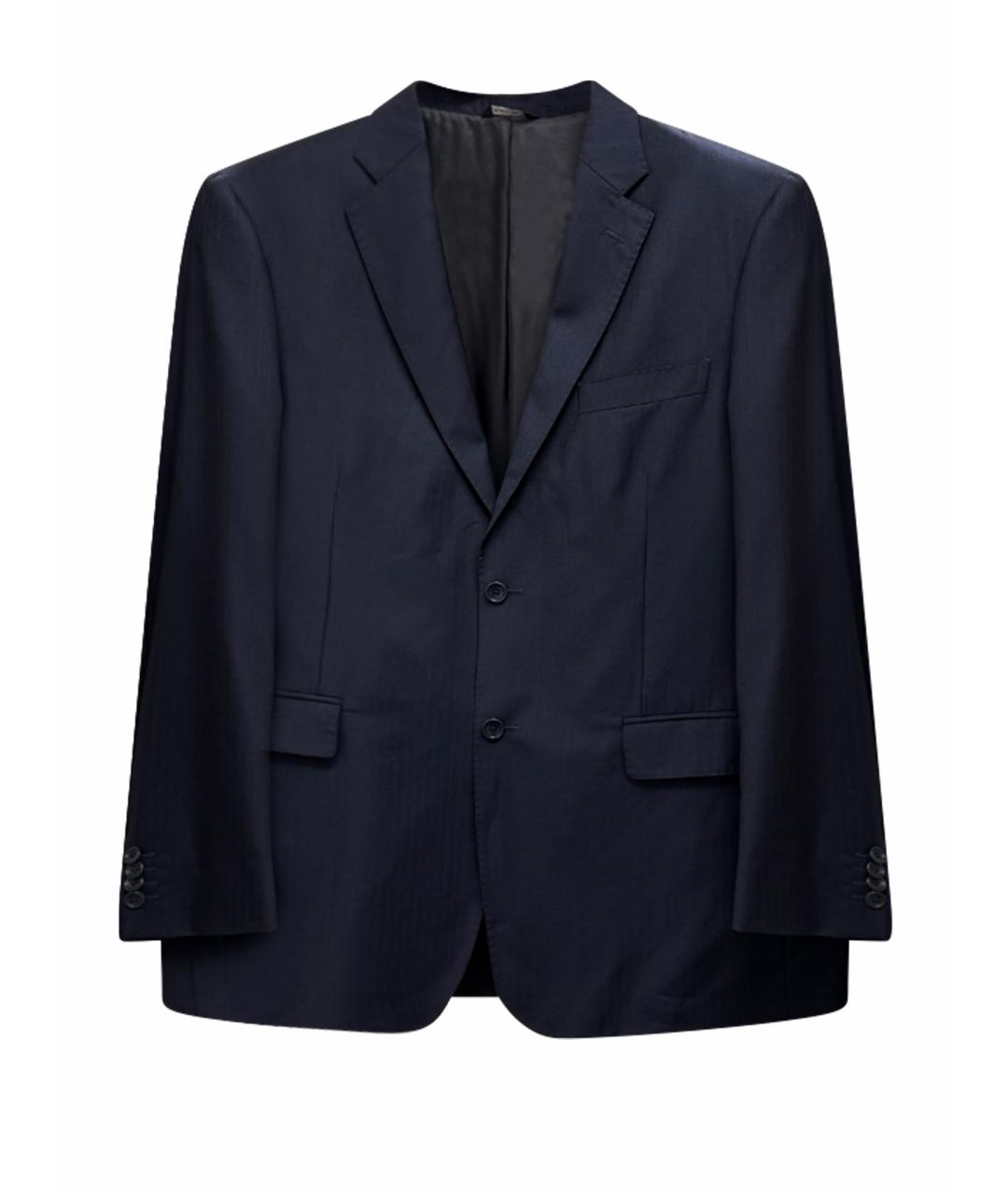 ZEGNA Синий шерстяной пиджак, фото 1