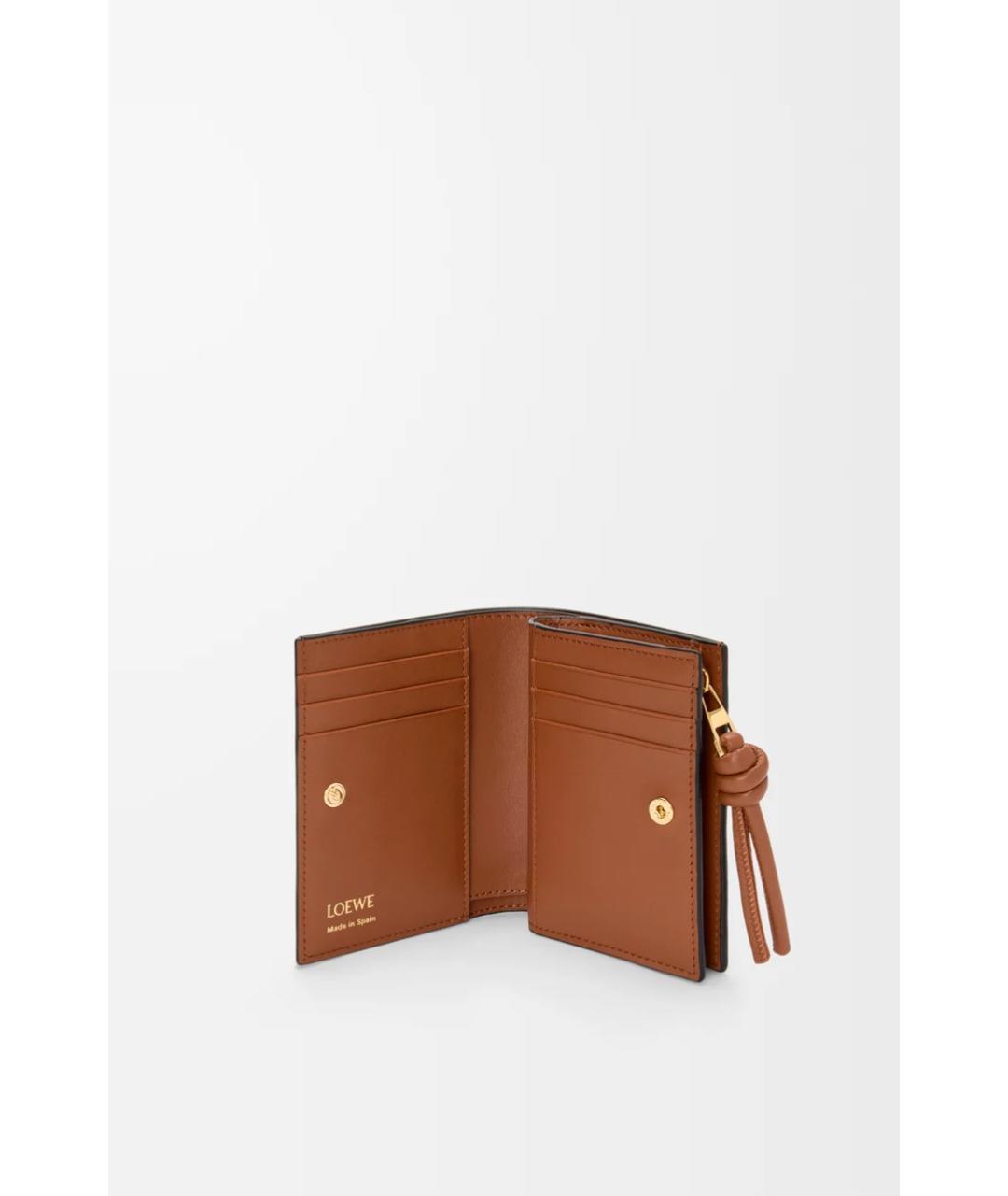 LOEWE Черный кожаный кошелек, фото 2