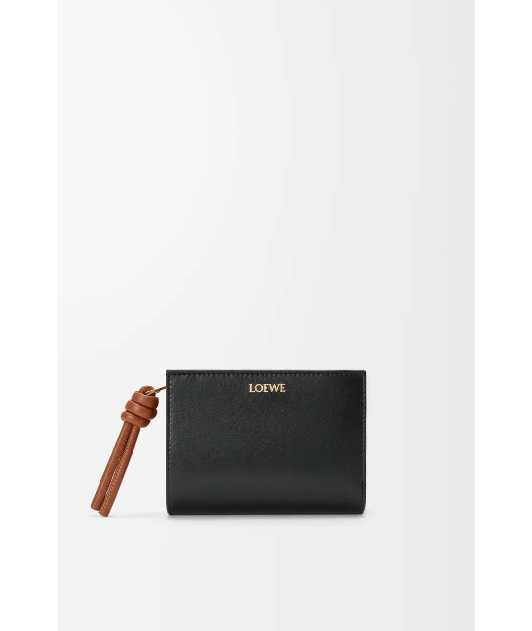 LOEWE Черный кожаный кошелек, фото 5