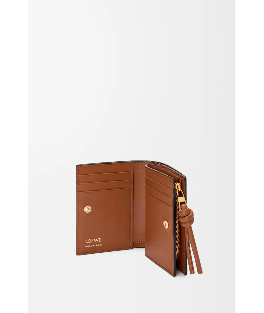 LOEWE Черный кожаный кошелек, фото 3