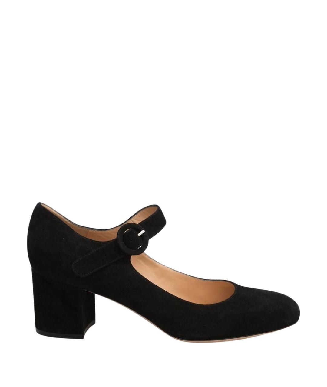 GIANVITO ROSSI Черные замшевые туфли, фото 1