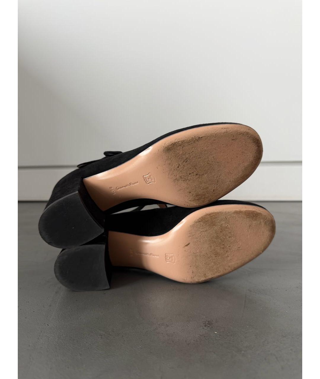 GIANVITO ROSSI Черные замшевые туфли, фото 5