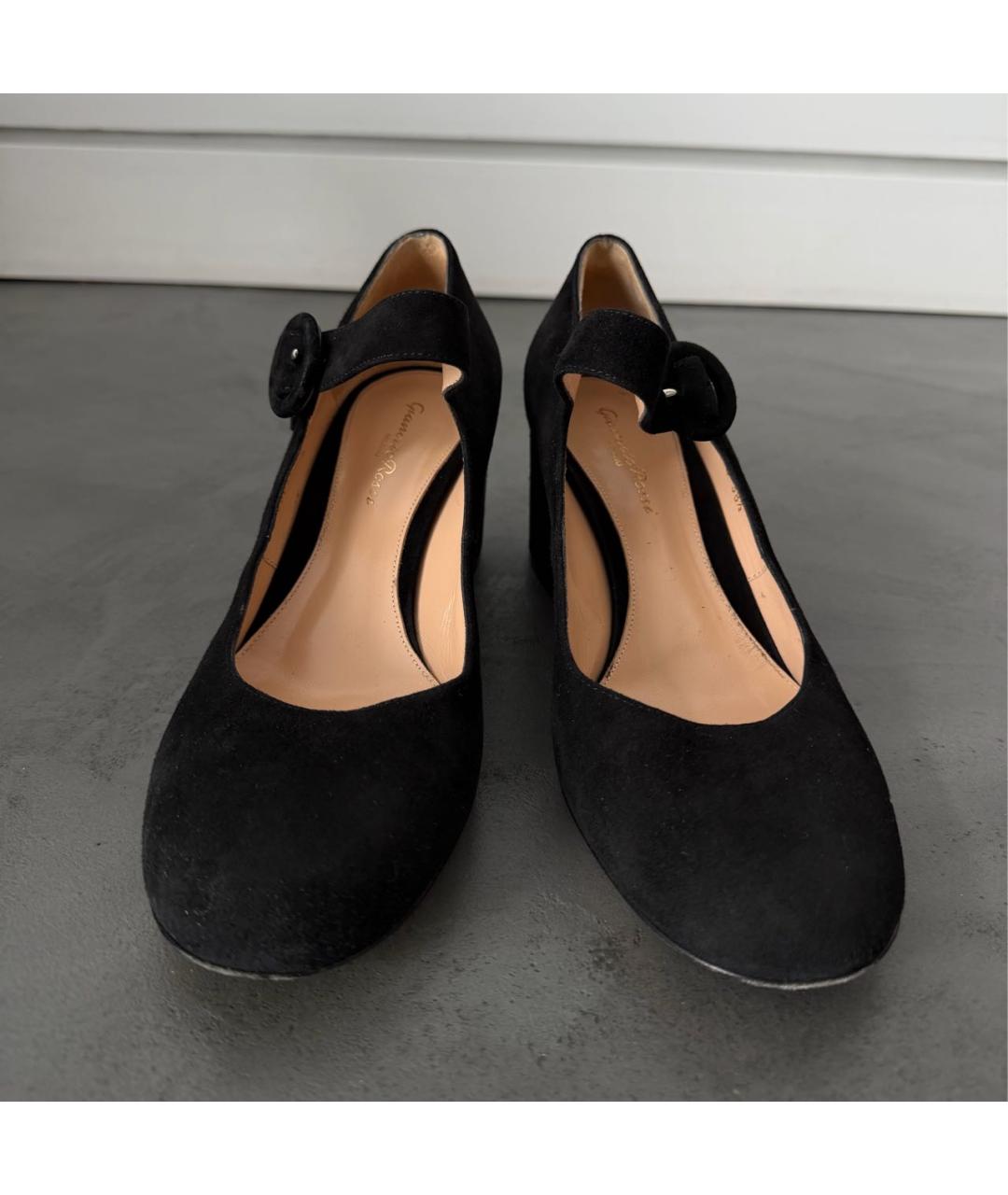 GIANVITO ROSSI Черные замшевые туфли, фото 2