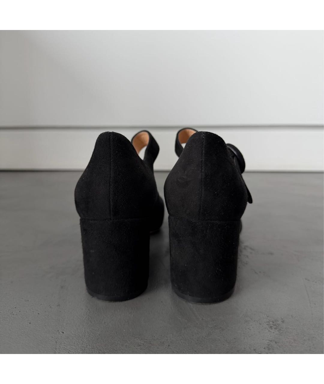 GIANVITO ROSSI Черные замшевые туфли, фото 3