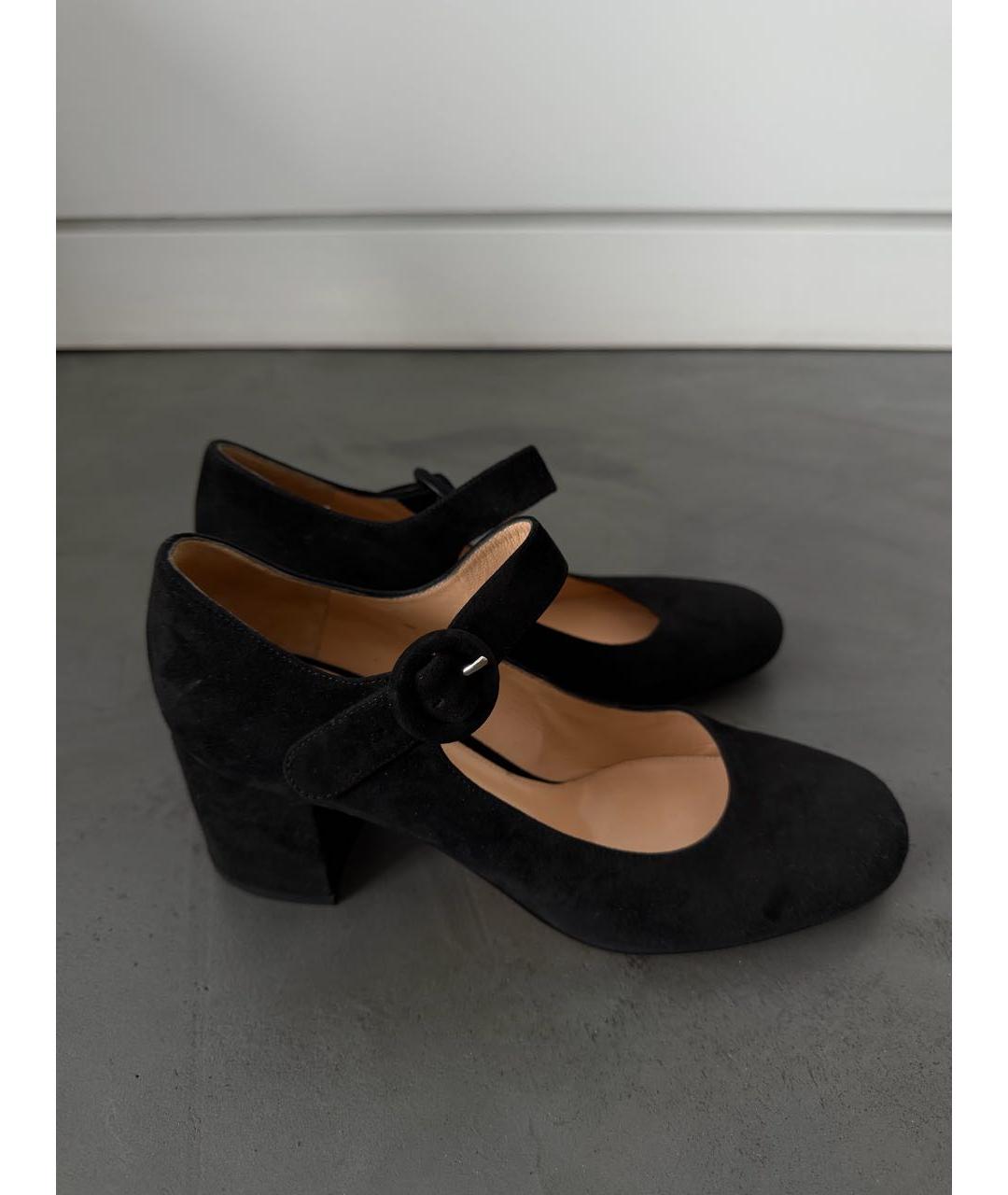 GIANVITO ROSSI Черные замшевые туфли, фото 7