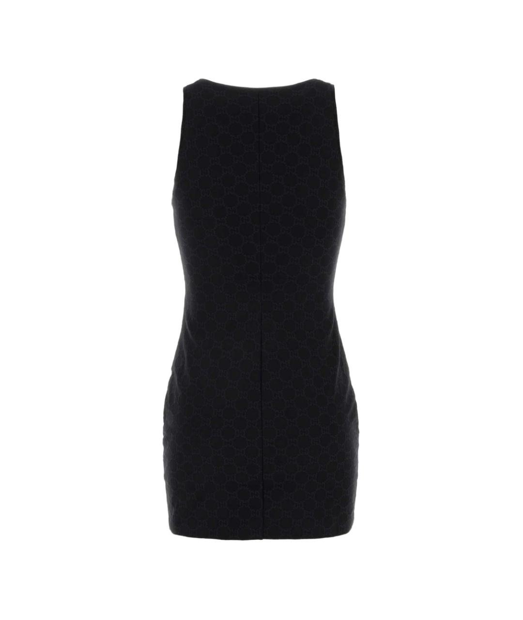 GUCCI Черное полиамидовое повседневное платье, фото 2