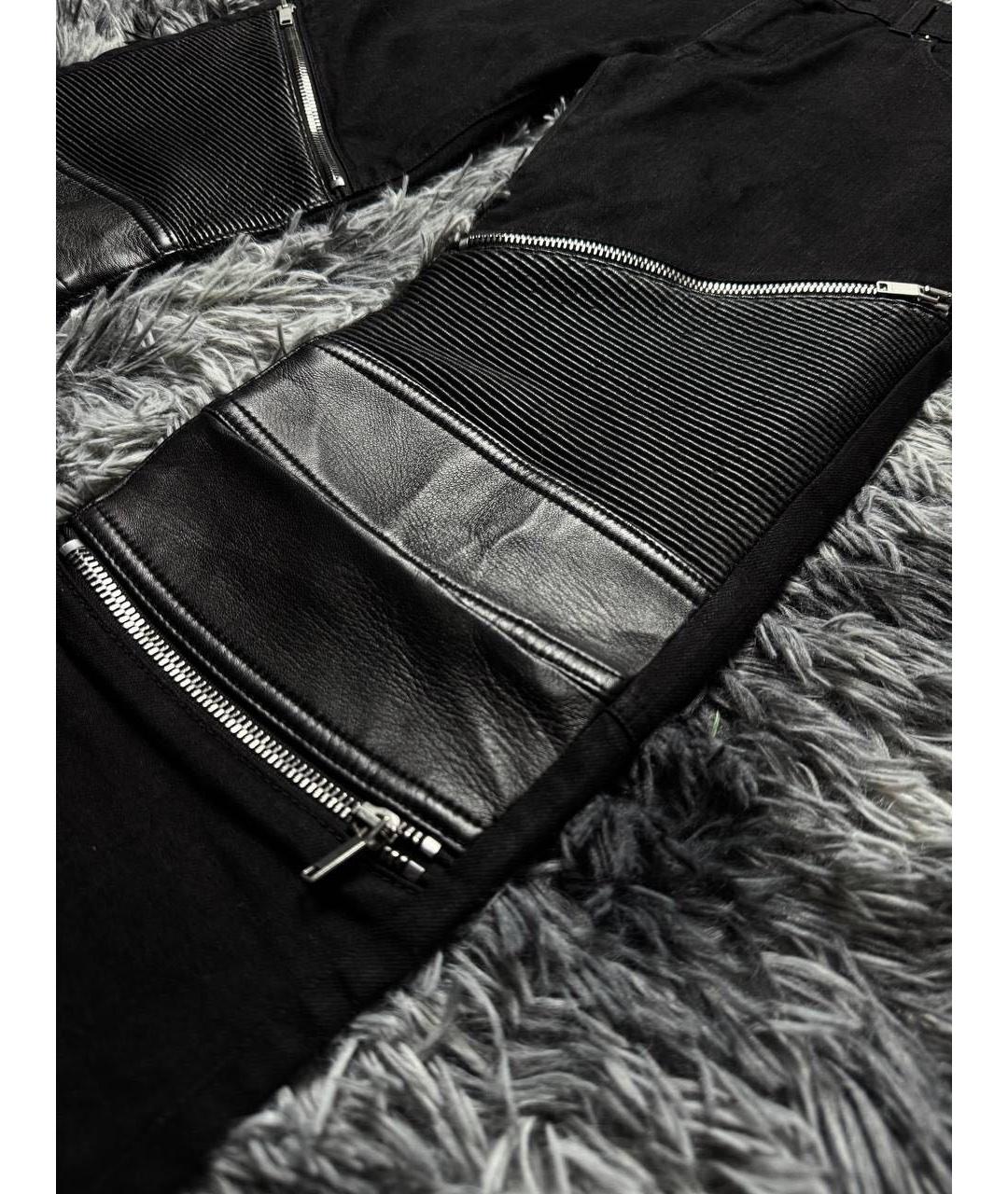 SAINT LAURENT Черные хлопковые джинсы скинни, фото 5