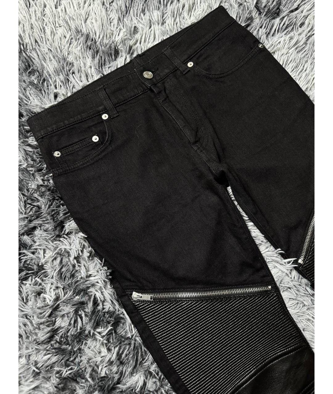 SAINT LAURENT Черные хлопковые джинсы скинни, фото 4