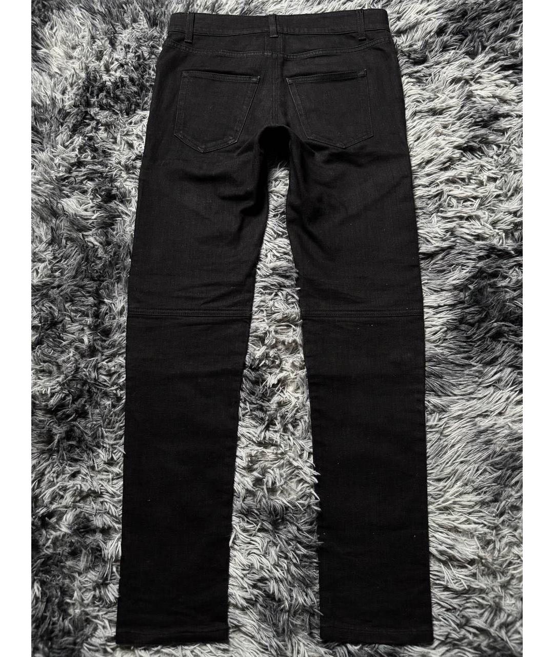 SAINT LAURENT Черные хлопковые джинсы скинни, фото 2