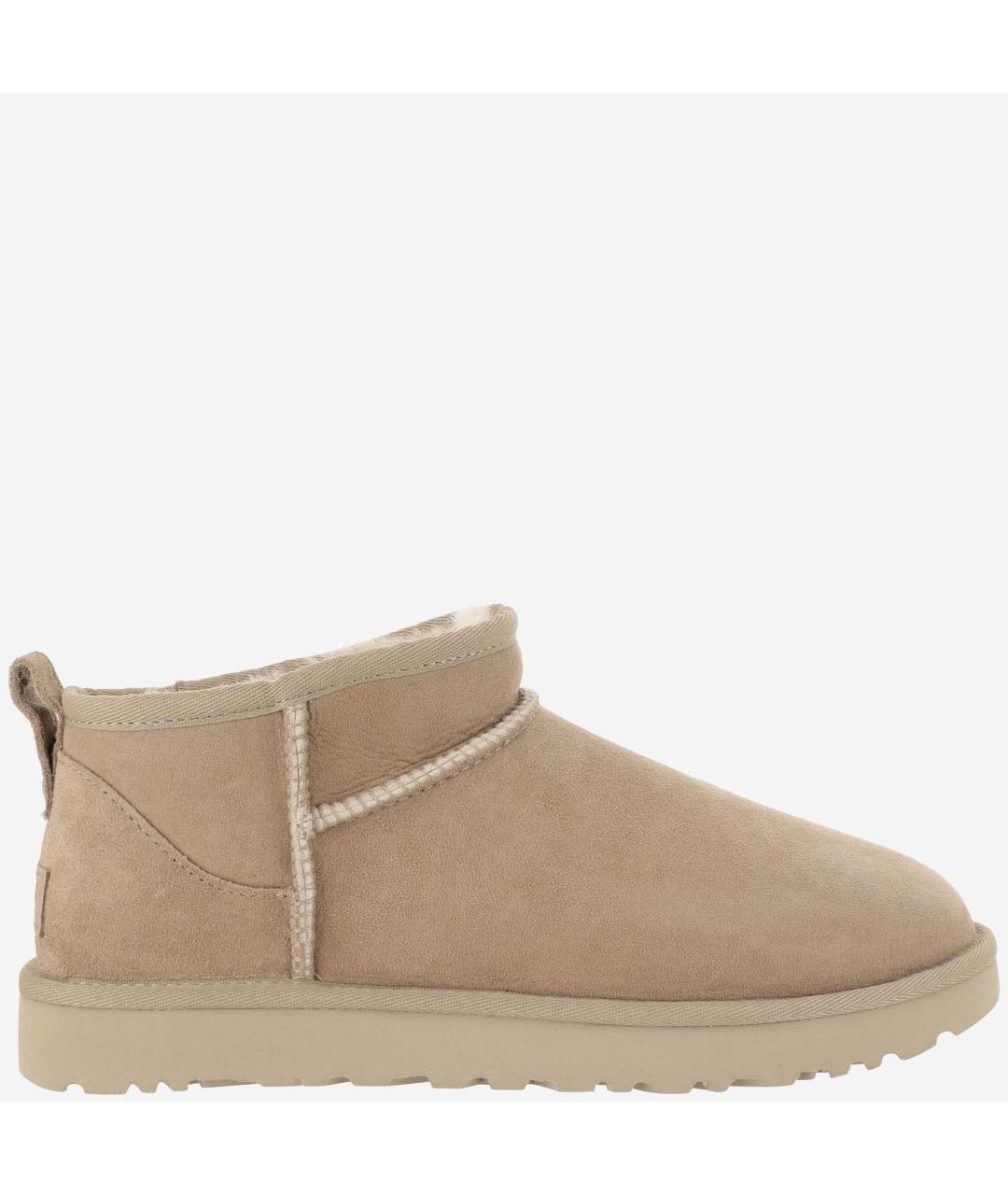 UGG AUSTRALIA Бежевые замшевые ботинки, фото 5