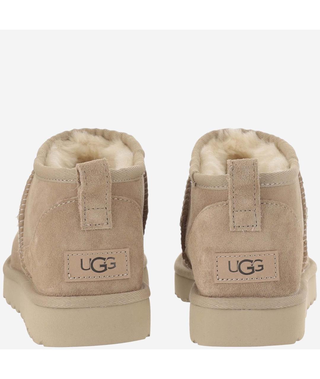 UGG AUSTRALIA Бежевые замшевые ботинки, фото 3