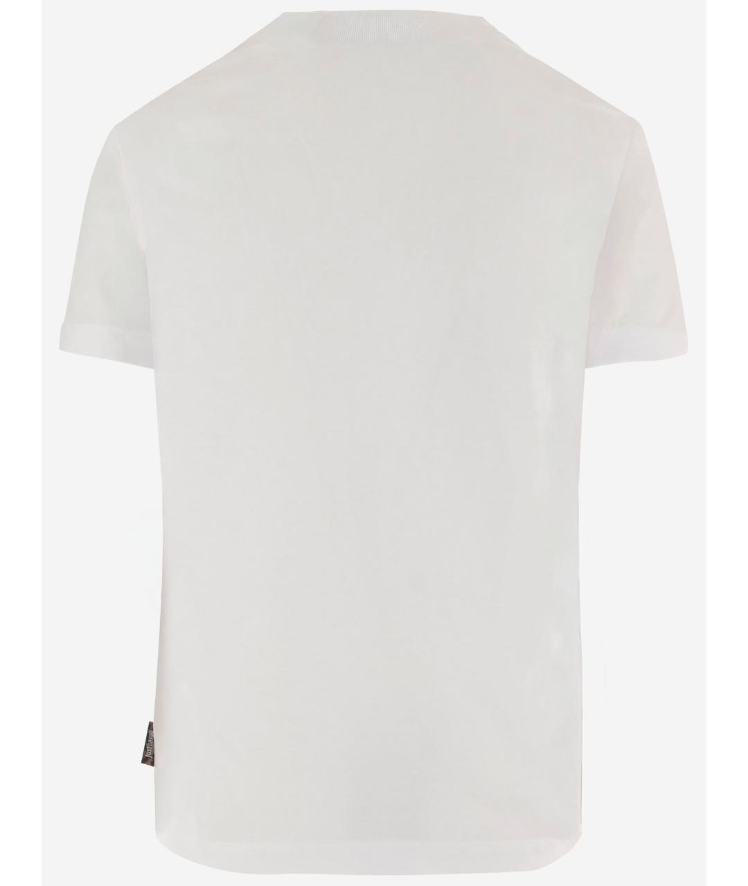 JUST CAVALLI Белая хлопковая футболка, фото 2