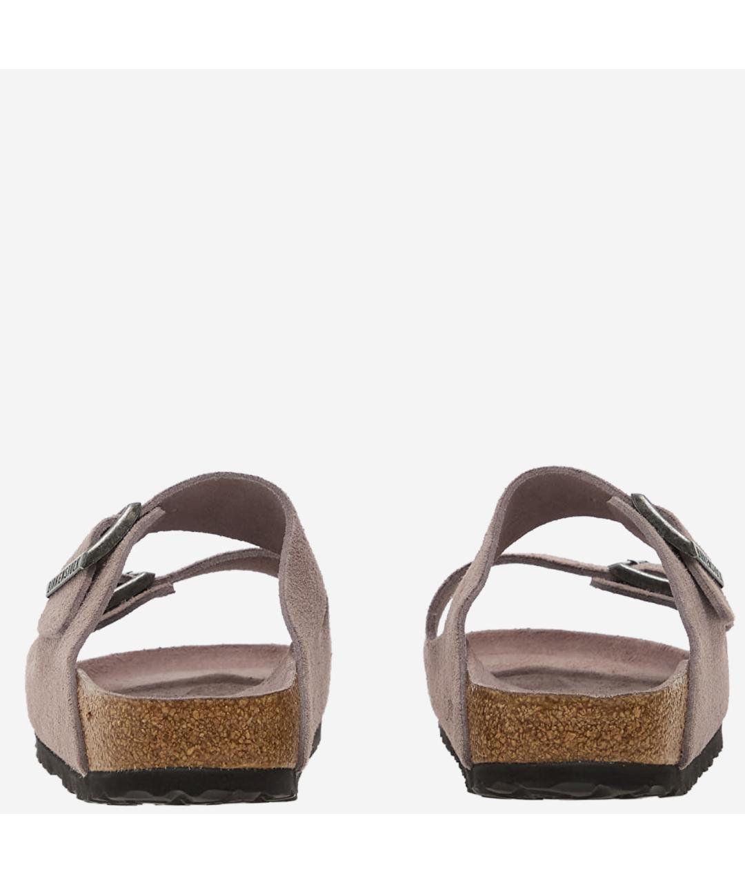BIRKENSTOCK Фиолетовые замшевые сандалии, фото 4