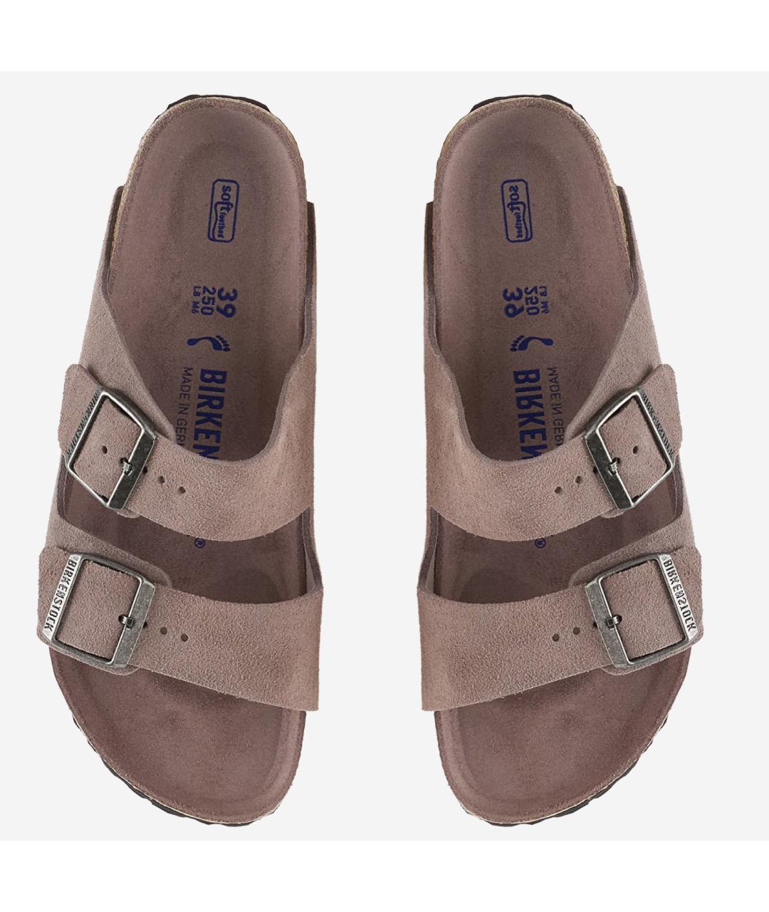 BIRKENSTOCK Фиолетовые замшевые сандалии, фото 2