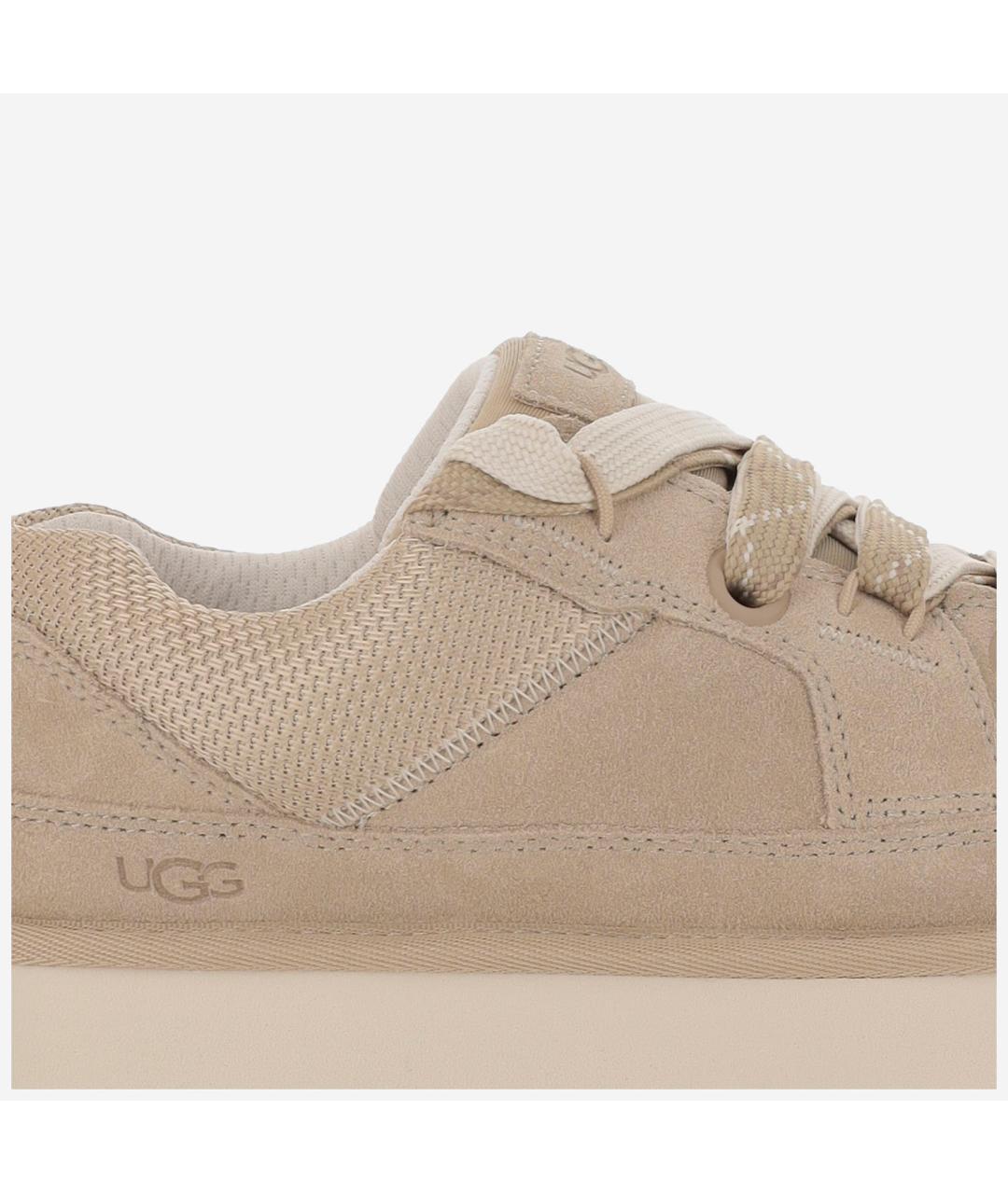 UGG AUSTRALIA Бежевые замшевые кроссовки, фото 5