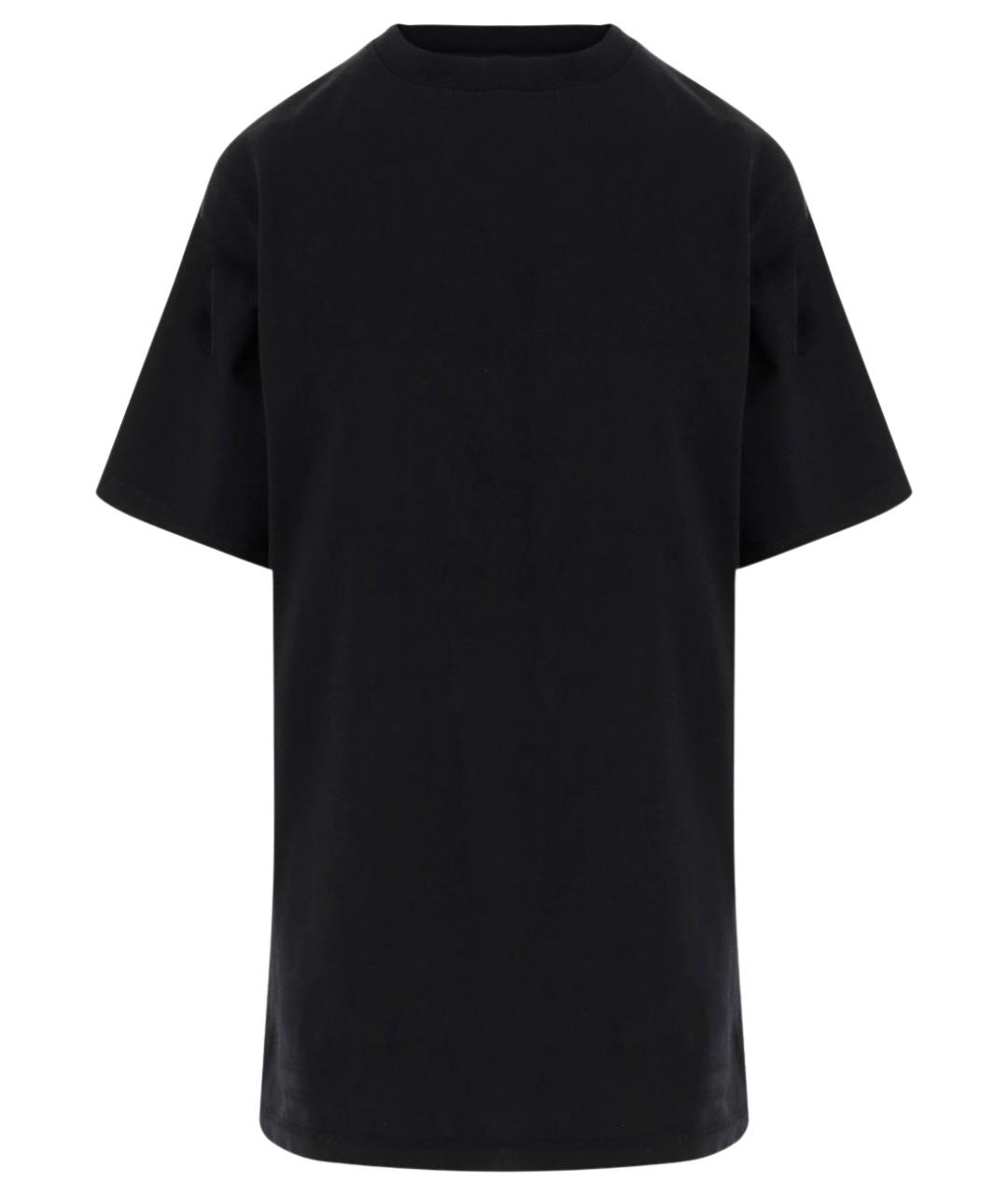 PHOEBE PHILO Черная хлопковая футболка, фото 1