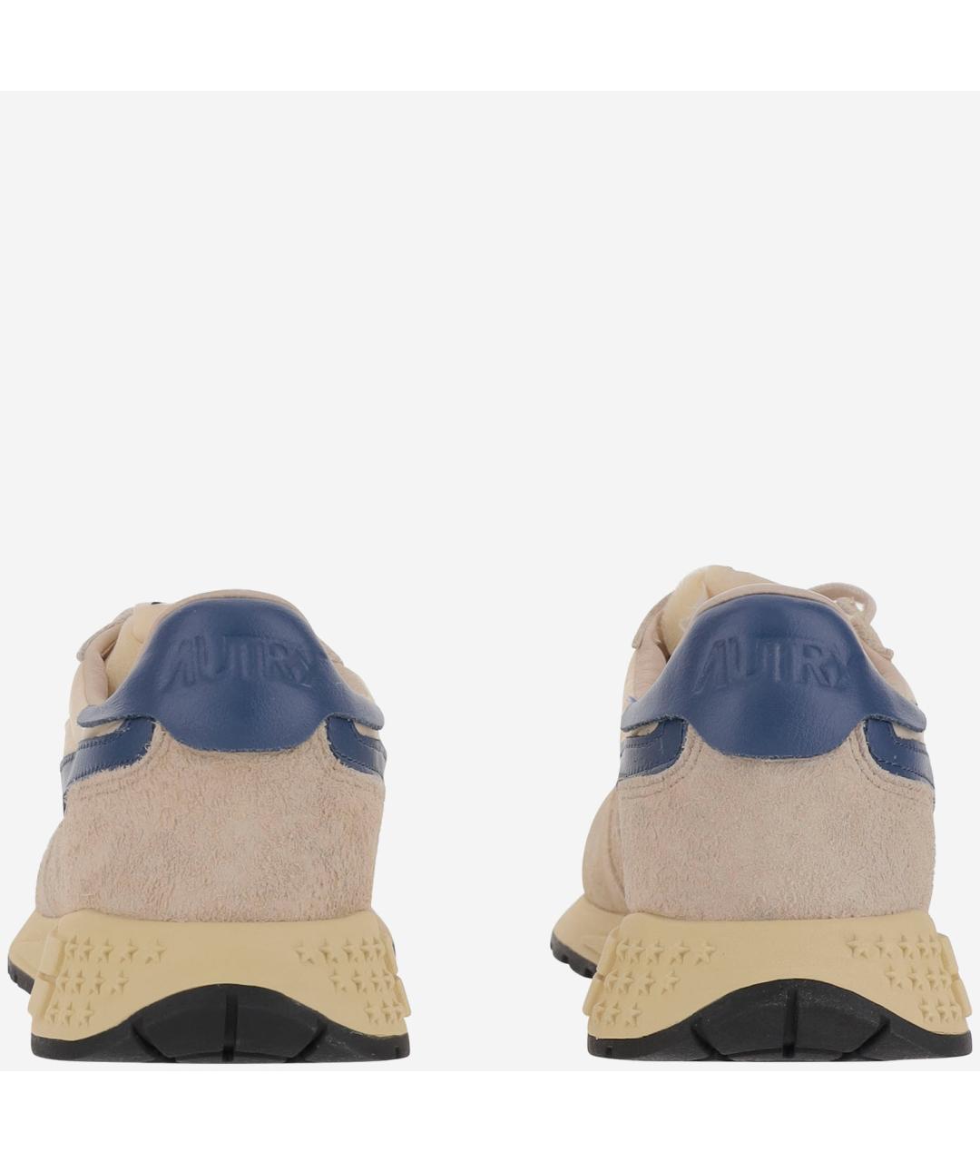 AUTRY Бежевые синтетические низкие кроссовки / кеды, фото 4