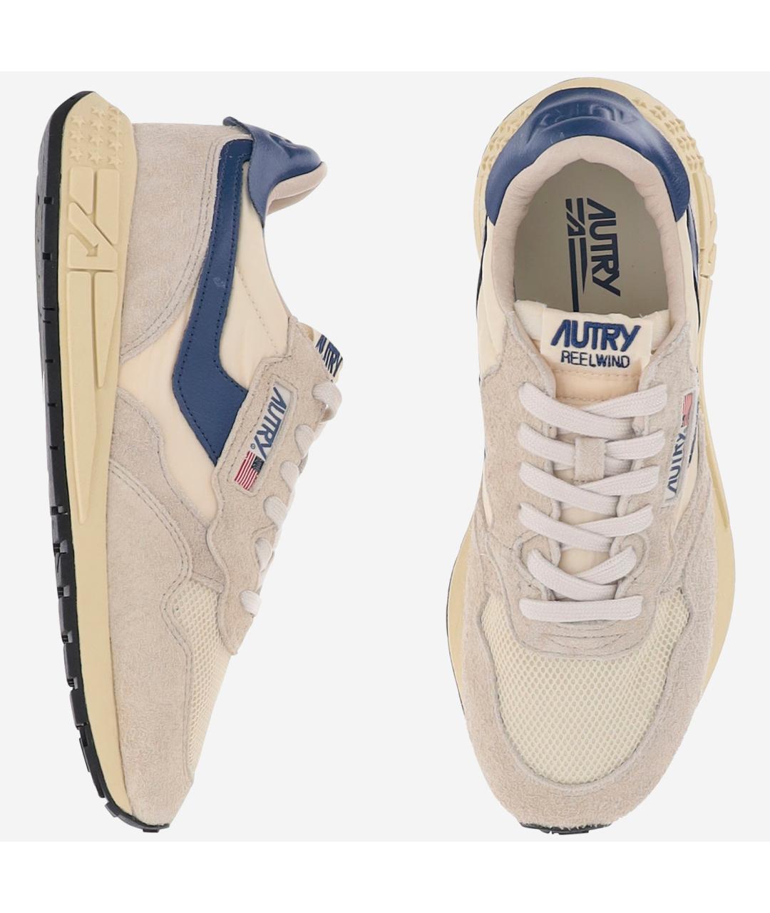 AUTRY Бежевые синтетические низкие кроссовки / кеды, фото 2