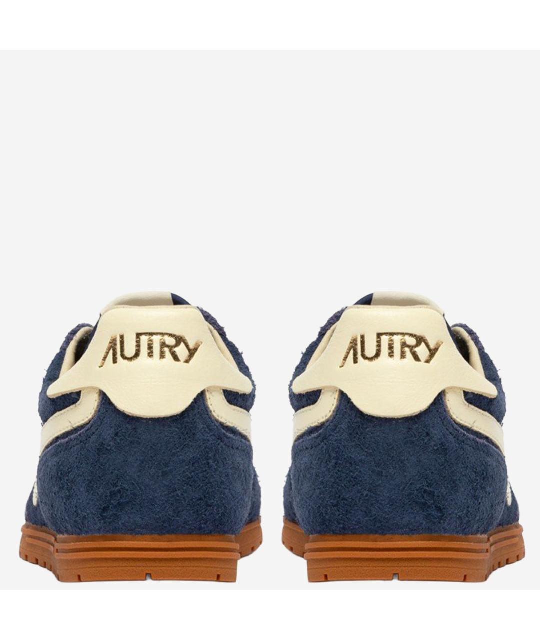 AUTRY Синие замшевые низкие кроссовки / кеды, фото 3