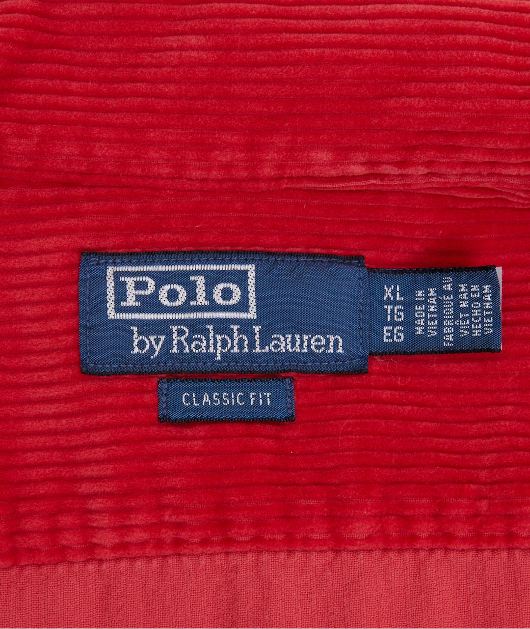 POLO RALPH LAUREN Красная хлопковая кэжуал рубашка, фото 3