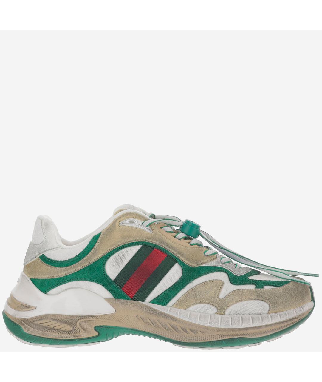 GUCCI Мульти замшевые низкие кроссовки / кеды, фото 6