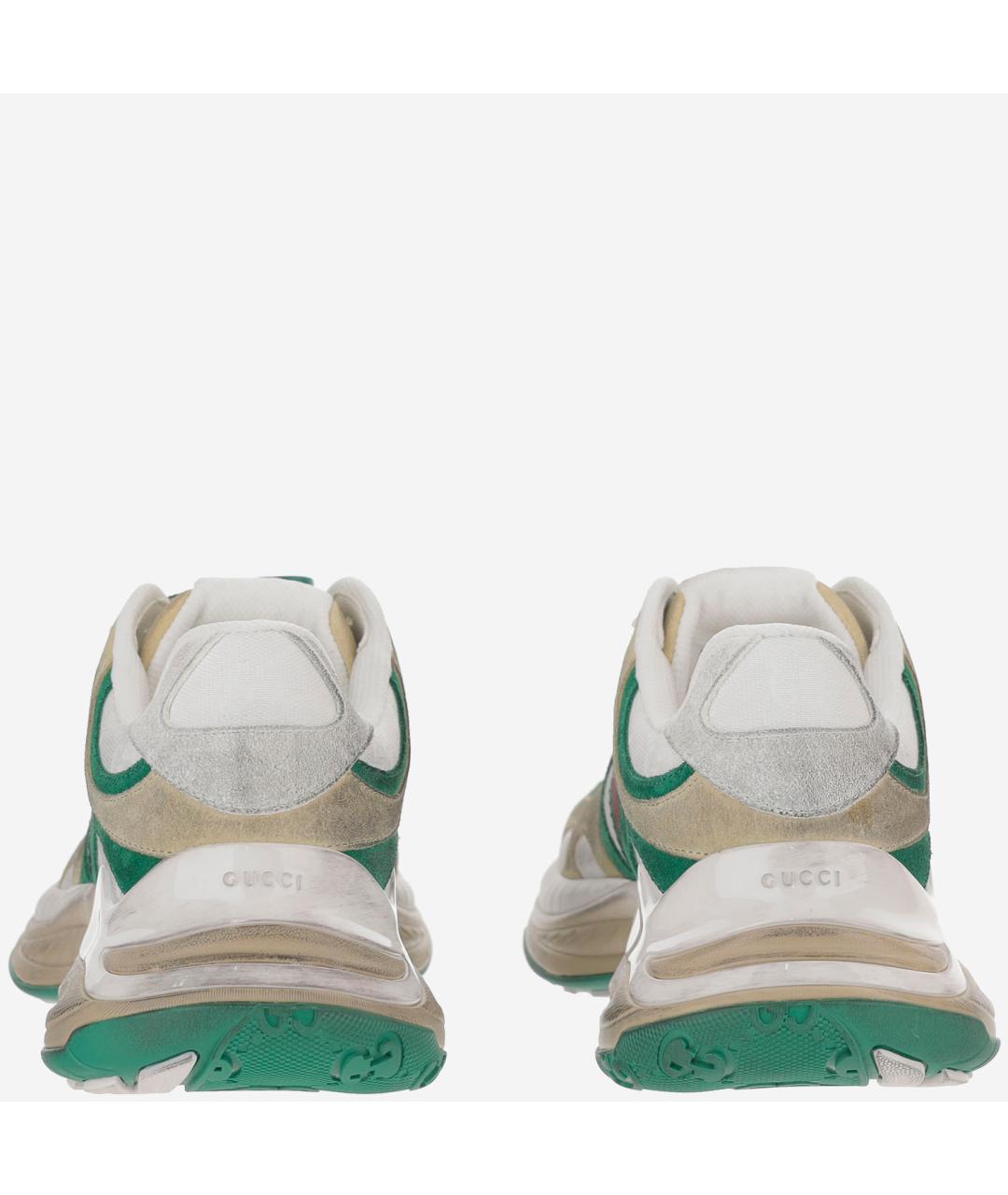 GUCCI Мульти замшевые низкие кроссовки / кеды, фото 4