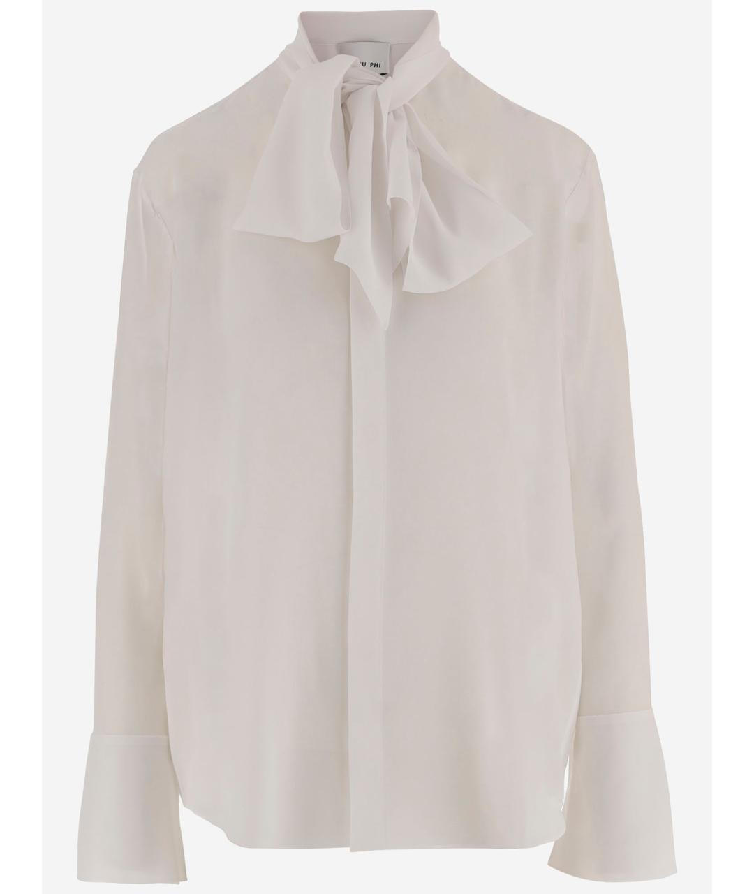 Sa Su Phi Белая шелковая рубашка, фото 4