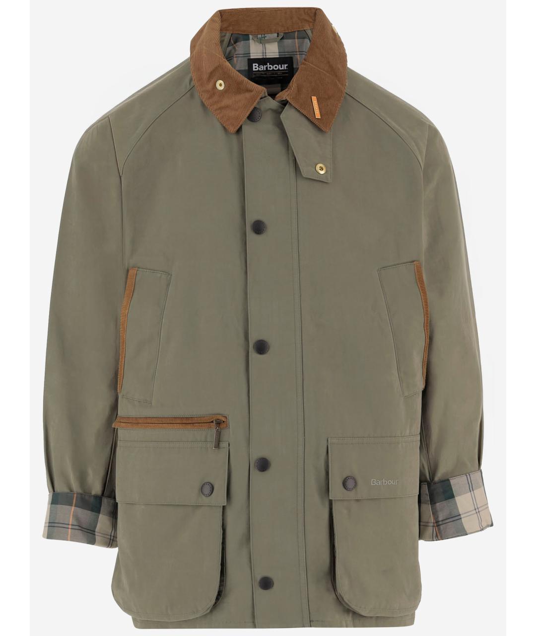 BARBOUR Зеленая хлопковая куртка, фото 4