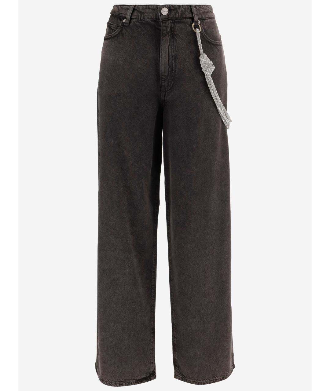 PINKO Черные прямые джинсы, фото 4