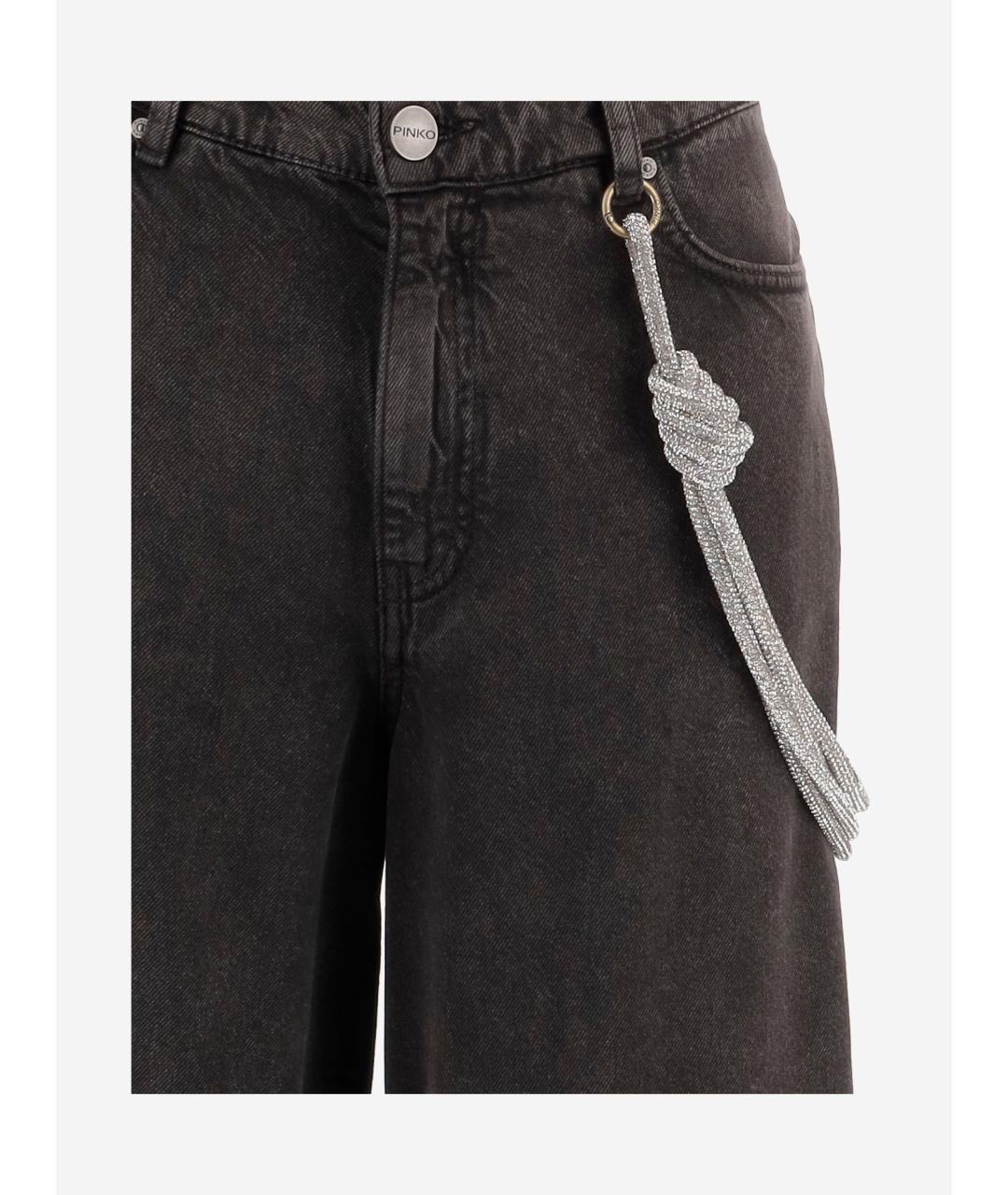 PINKO Черные прямые джинсы, фото 3