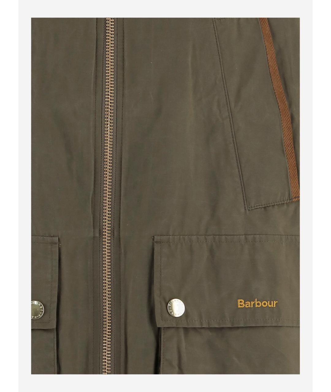 BARBOUR Зеленая хлопковая куртка, фото 3