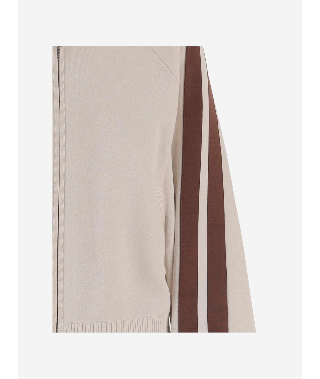 PINKO Бежевый вискозный джемпер / свитер, фото 3