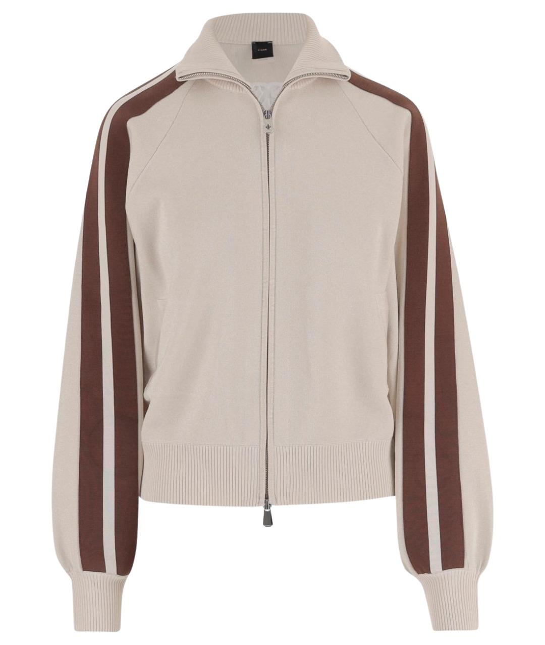 PINKO Бежевый вискозный джемпер / свитер, фото 1