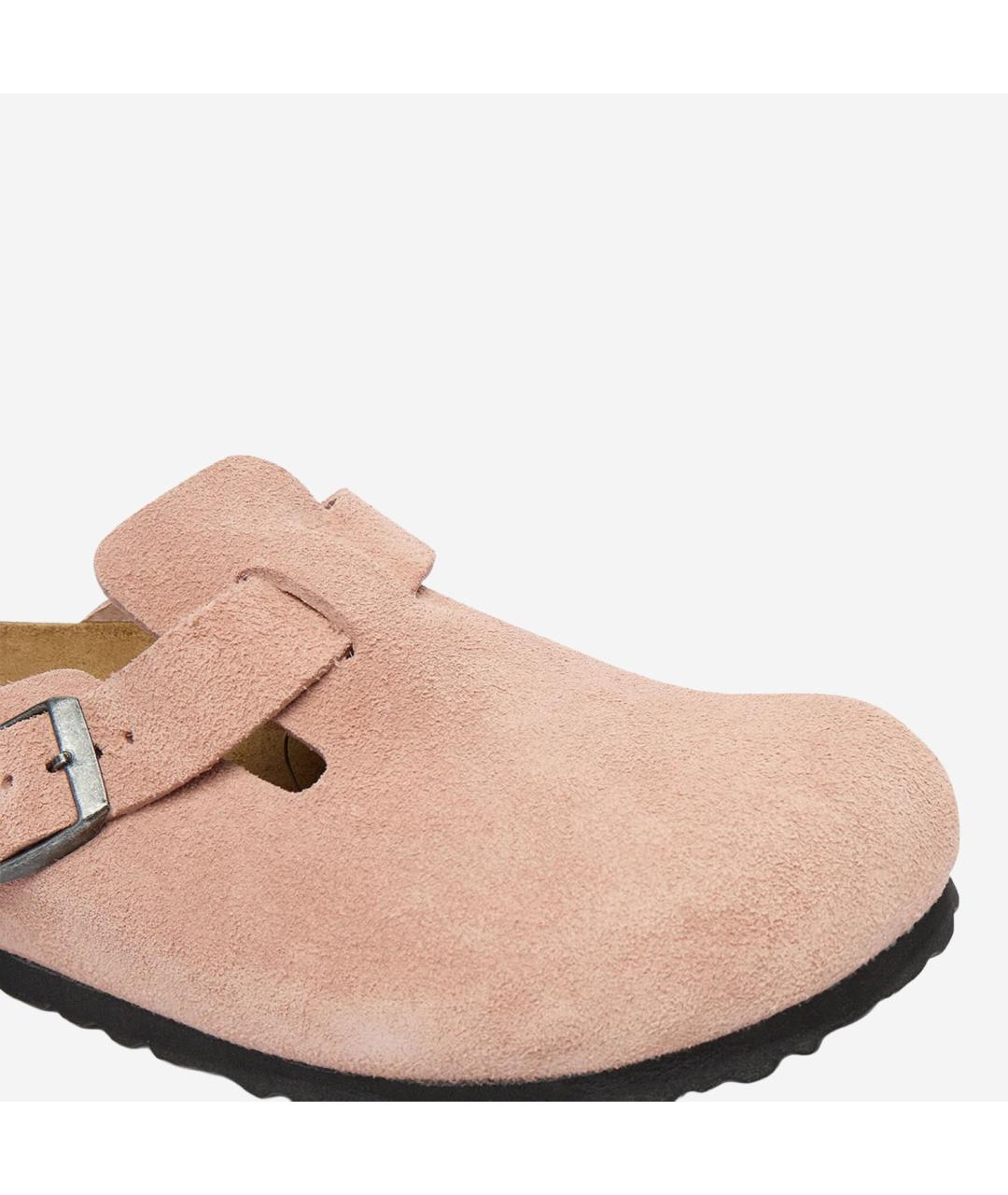 BIRKENSTOCK Розовые замшевые мюли, фото 5