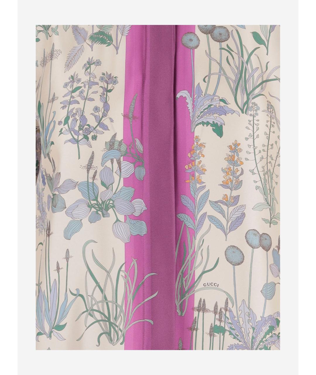 GUCCI Мульти шелковая рубашка, фото 3