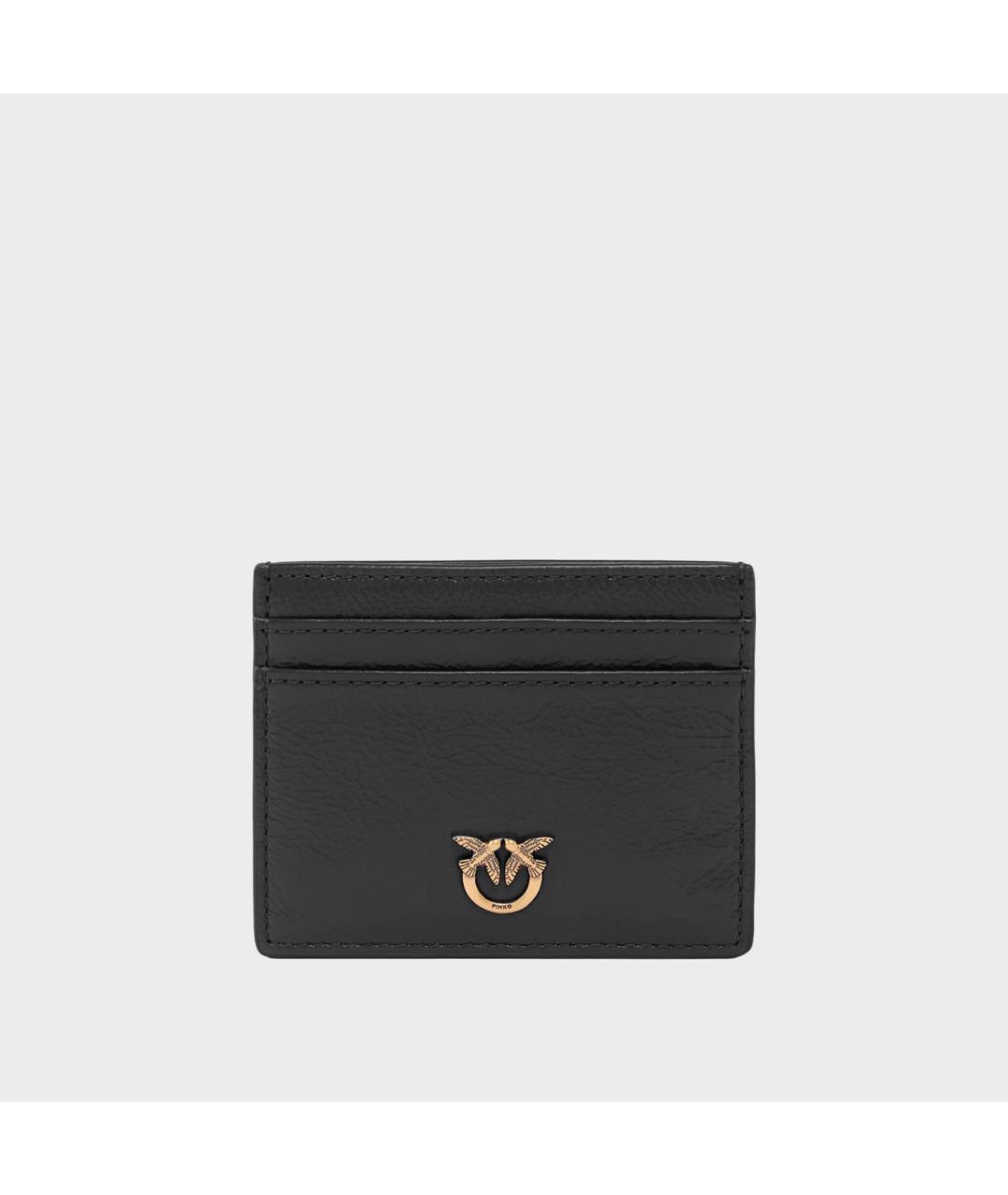 PINKO Черный кожаный кардхолдер, фото 4