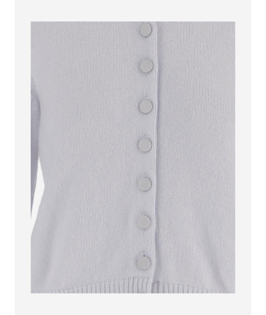 KHAITE Голубой кашемировый кардиган, фото 3